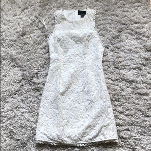 Cynthia Rowell White Lace Dress